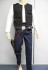 Han Solo full costume with Shirt, Vest, Striped trousers, and belt with attachments.