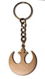 Star wars rebellion logo metal keychain