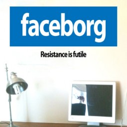Star trek Borg inspired Faceborg wall sticker